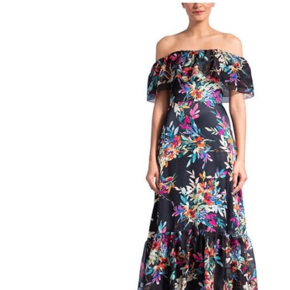 Shoshanna off shoulder gown